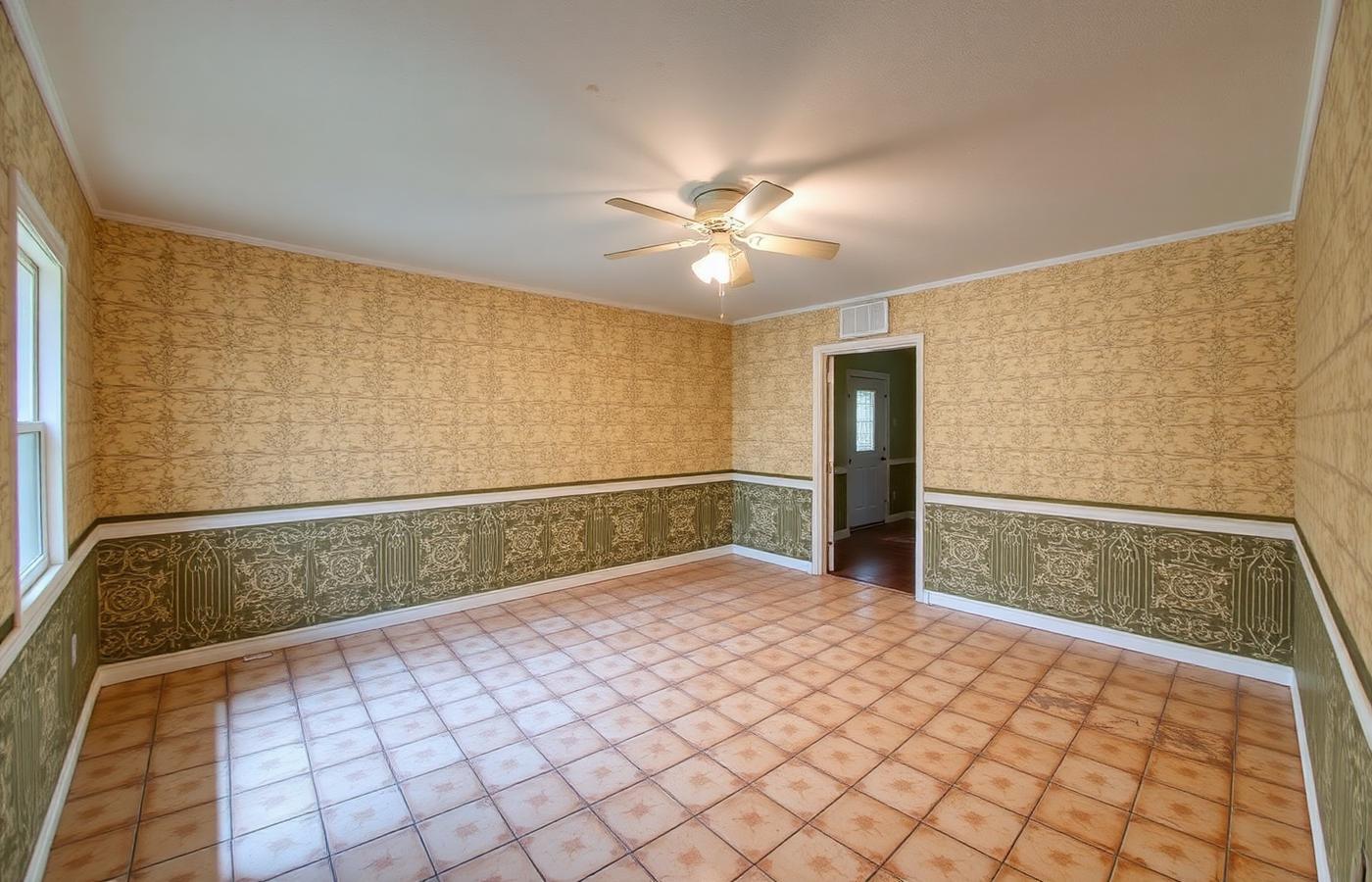 Dining room restoration — before renovation